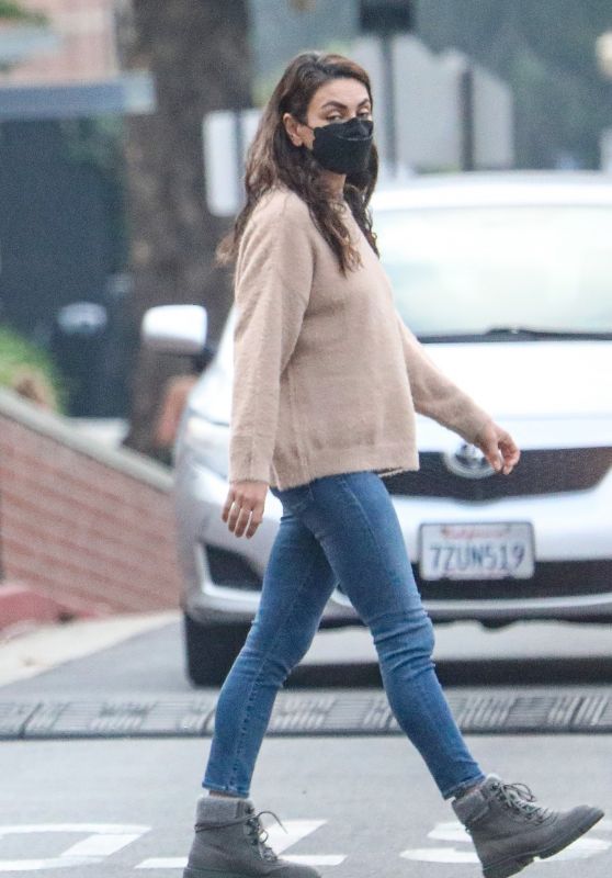 Mila Kunis and Ashton Kutcher - Out in West Hollywood 11/19/2021