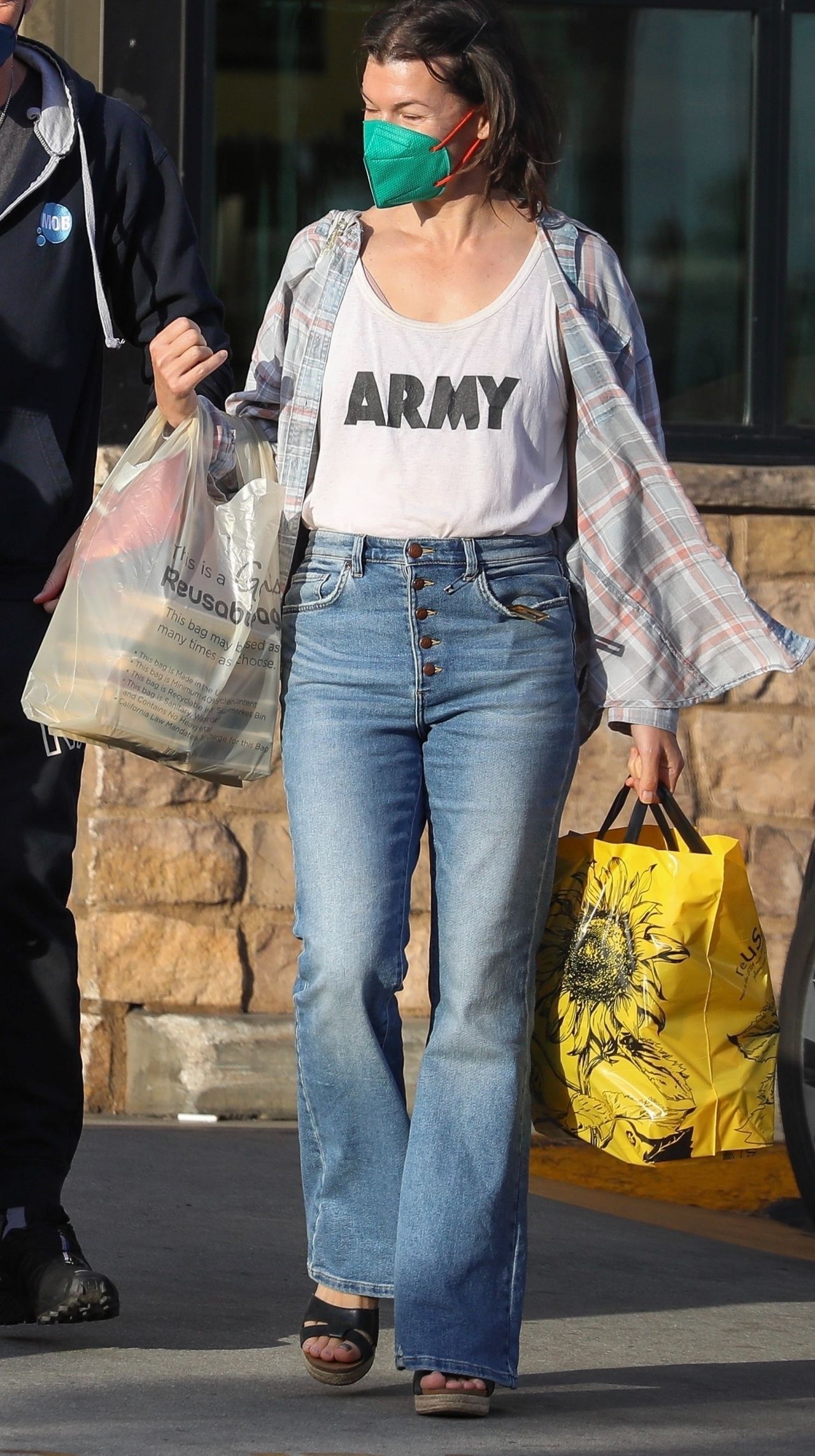 Milla Jovovich - Grocery Shopping in Los Feliz 11/22/2021 • CelebMafia