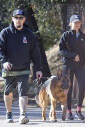 Nicole Richie and Joel Madden - Take Their Dogs For a Walk in LA 11/27/2021
