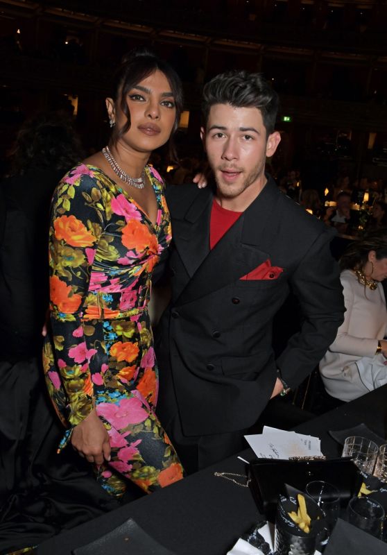 Priyanka Chopra and Nick Jonas - Cocktail Reception Ahead of The Fashion Awards 2021 in London 11/29/2021