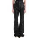Rick Owens Coated Bootcut Jeans