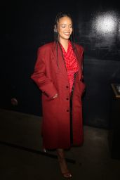 Rihanna in a Red Outfit - ASAP Rocky