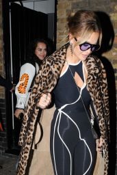 Rita Ora Night Out Style - Chiltern Firehouse in London 11/13/2021