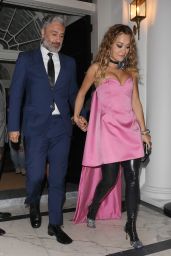Rita Ora Night Out Style - Maison Estelle in London 11/16/2021