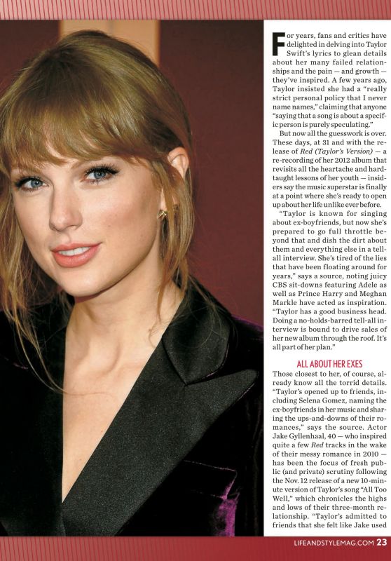 Taylor Swift - Life & Style Weekly Magazine 12/06/2021 Issue
