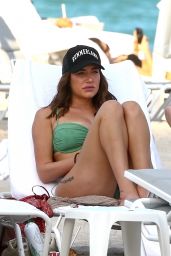 Anastasia Karanikolaou on the Beach in Miami 12/02/2021