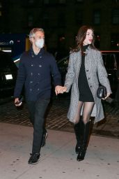 Anne Hathaway Night Out Style - Soho House in New York 12/02/2021