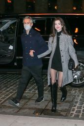Anne Hathaway Night Out Style - Soho House in New York 12/02/2021