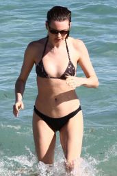 Behati Prinsloo in a Bikini - Beach in Miami 12/01/2021