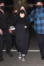 Billie Eilish in Travel Outfit - JFK Airport in NYC 12/04/2021