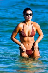 Brooks Nader in a Bikini at the Beach in Miami 12/13/2021