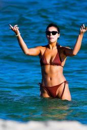 Brooks Nader in a Bikini at the Beach in Miami 12/13/2021