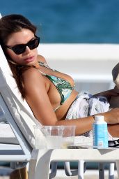 Brooks Nader in a Green Bikini in Miami Beach 12/09/2021