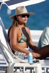 Brooks Nader in a Green Bikini in Miami Beach 12/09/2021