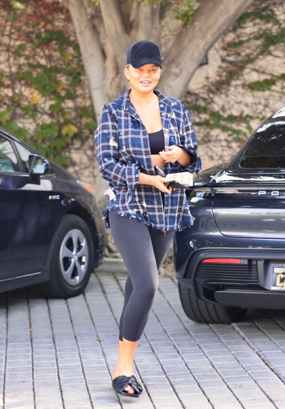 Chrissy Teigen in Casual Outfit - Los Angeles 12/06/2021