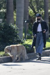 Diane Keaton - Walking Her Dog in Brentwood 12/18/2021