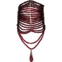Dior Blood Red Large Choker Necklace