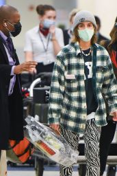 Emma Watson at JFK Airport in New York City 12/29/2021