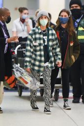 Emma Watson at JFK Airport in New York City 12/29/2021