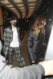 Hailey Rhode Bieber and Justin Bieber at The Royal Opera House in London 12/13/2021