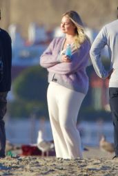 Iskra Lawrence -"Vital Proteins" Commercial Set in Santa Monica 12/12/2021