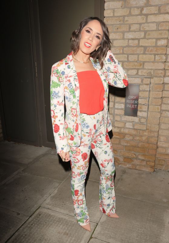 Janette Manrara in a Floral Trouser Suit - London 12/08/2021