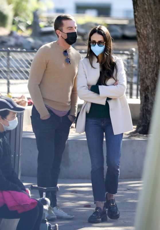 Jordana Brewster and Mason Morfit - Out in Los Angeles 12/27/2021