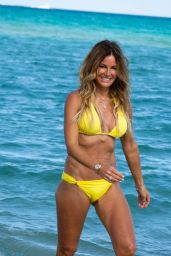 Kelly Bensimon in a Yellow Bikini in Miami 12/04/2021