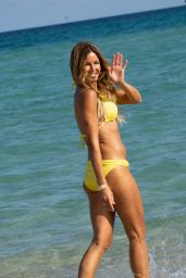 Kelly Bensimon in a Yellow Bikini in Miami 12/04/2021