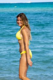 Kelly Bensimon in a Yellow Bikini in Miami 12/04/2021