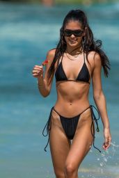 Kim Turnbull in a Bikini on the Beach in Western Barbados 12/20/2021