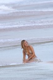 Kimberley Garner - Photoshoot on a Beach in St.Barth 12/29/2021