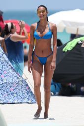 Lais Ribeiro in a Bikini on the Beach in Miami 05/28/2021
