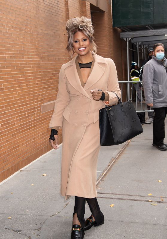 Laverne Cox - Leaving "The View" TV show in New York 12/10/2021