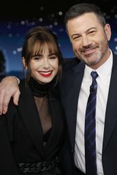 Lily Collins - Jimmy Kimmel Live in Hollywood 12/09/2021