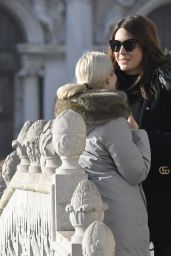 Michelle Collins - Out on Her Holiday in Venice 12/20/2021