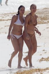 Michelle Rodriguez in a White Bikini - Tulum 12/18/2021