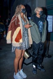 Naomi Osaka With Her Boyfriend Cordae at the Lakers vs Phoenix Suns Game in LA 12/21/2021