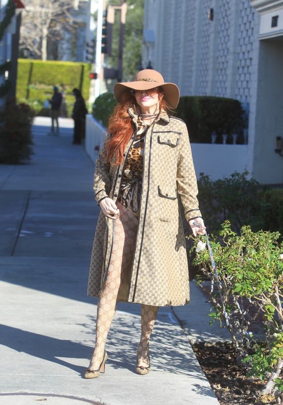 Phoebe Price in Gucci Outfit in Beverly Hills 12/17/2021