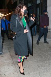 Priyanka Chopra in a Colorful Dress at SONA Indian Restaurant in New York City 12/14/2021