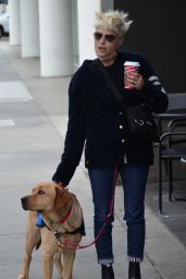 Selma Blair With Her New Service Dog Scout - Beverly Hills 12/22/2021
