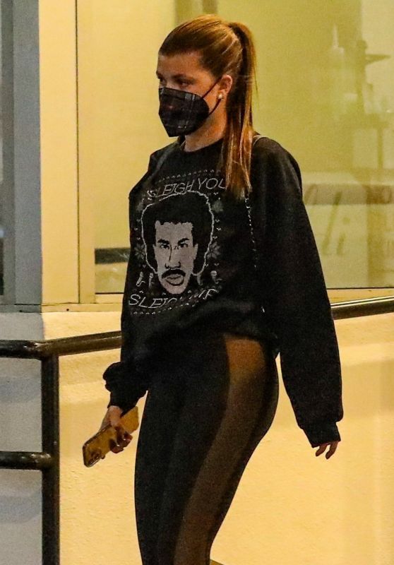 Sofia Richie Wears a Lionel Richie Sweater - Shopping in Beverly Hills 12/20/2021
