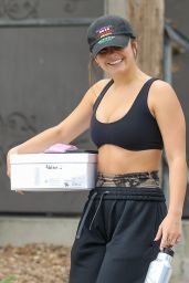 Addison Rae at the Dogpound Gym in West Hollywood 01/17/2022