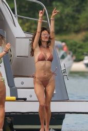 Alessandra Ambrosio in a Bikini on a Yacht in Florianopolis 01/04/2022