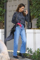 Alessandra Ambrosio Street Style - Out in Brentwood 01/18/2022