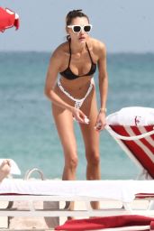Alina Baikova in a Bikini in South Beach 01/28/2022
