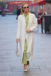 Amanda Holden in a Green Dress and Heals - London 01/17/2022