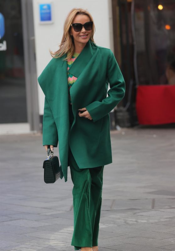 Amanda Holden Looks Chic in Green - London 01/24/2022