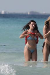 Arabella Chi and Kady McDermott at the Beach on Isla Mujeres 01/19/2022