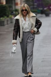 Ashley Roberts in Grey Trousers - London 01/11/2022